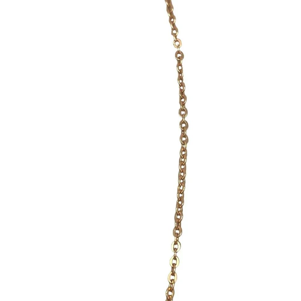 RARE Patricia Locke Gold-Plated Necklace Pink & Green Crystal Pendant N490 2012 - Picture 5 of 6